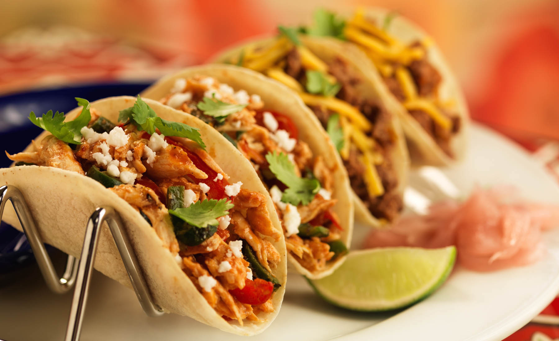 Bánh Tacos là từ bột ngô nổi tiếng Mexico